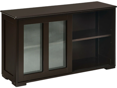 Costway Sideboard Buffet Storage Cabinet Sliding Door 58413062 New