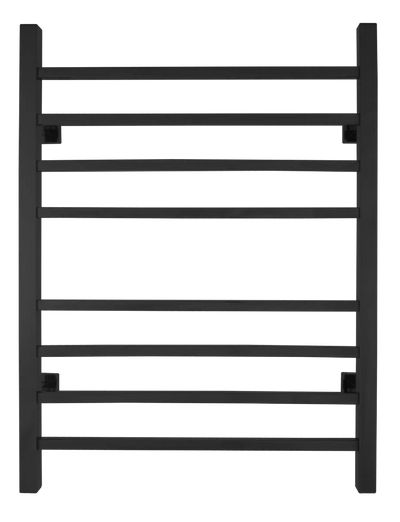 WarmlyYours TW-SR08KS-HP Sierra Dual Connection 8 Bar Towel Warmer in Matte Black New