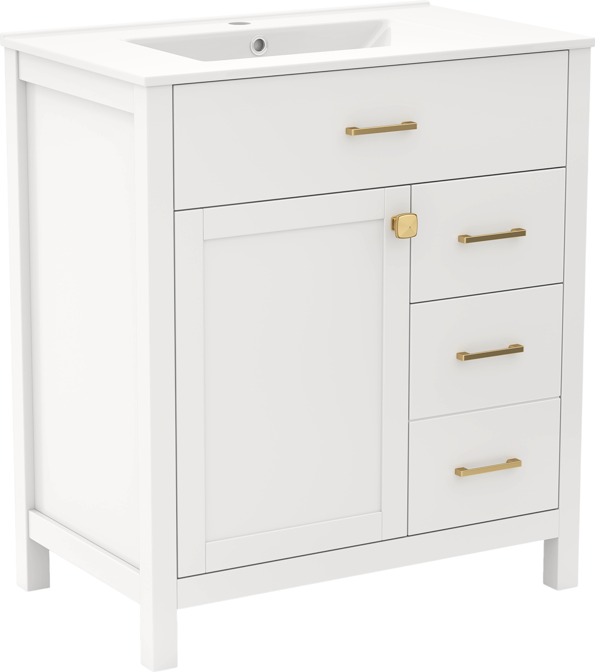 Costway Bathroom Vanity with 2 Drawer and 1 Door New