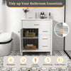 Costway Bathroom Vanity with 2 Drawer and 1 Door New