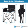 Portable oversized camping chair with detachable armrests, lightweight foldable design, and anti-skid feet for.