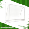 8' x 6' soccer goal with weather-resistant UPVC pipes and ground stakes, ideal for backyard play and training.
