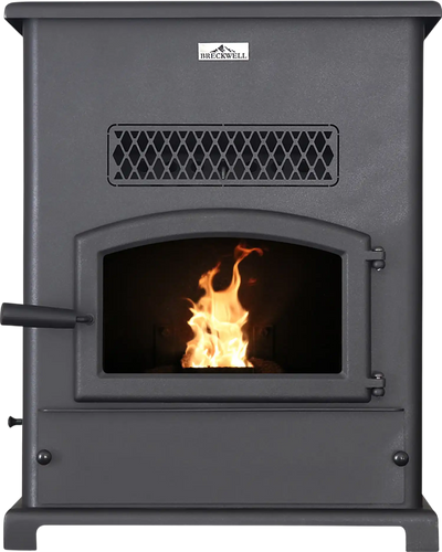 Breckwell SP1000 Big E Pellet Stove with 120CFM Blower 400-2,200 Sq. Ft 47,000 BTUs New