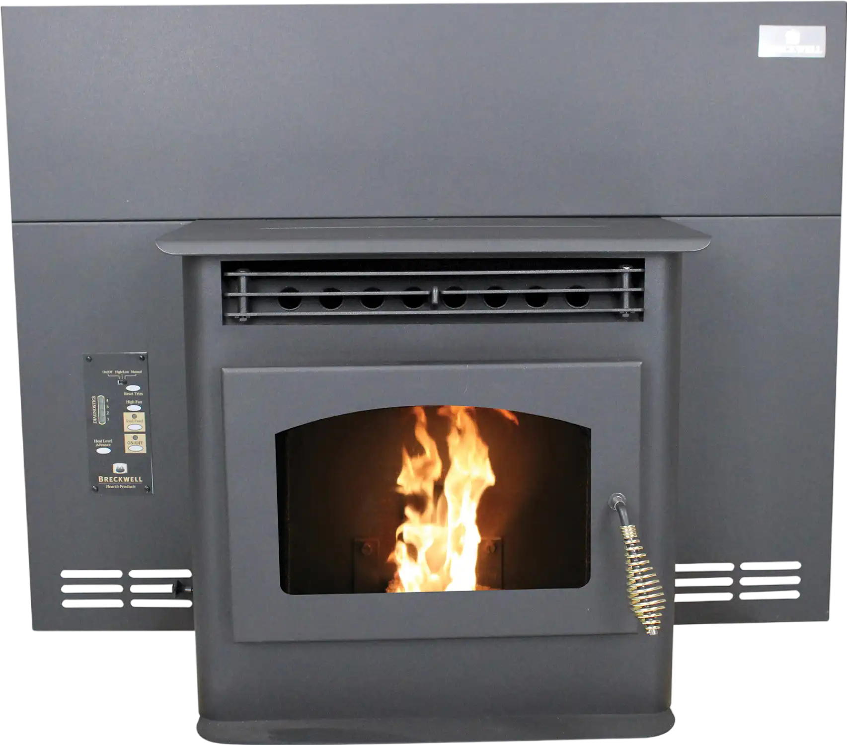 Breckwell SP22i Maverick Pellet Fireplace Insert w/ Medium Surround 1500 Sq. Ft 40,000 BTUs New