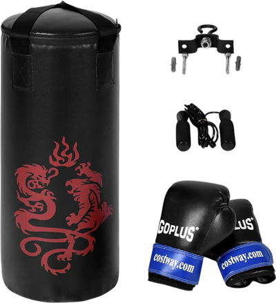 Costway Kids Boxing Set Gloves Skipping Rope 2' 27346851 New