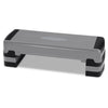 Adjustable 35-inch aerobic cardio stepper with risers, featuring a non-slip surface for home or workout classes.