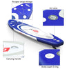 Adjustable inflatable paddle board with bungee storage, carrying handle, and air valve for versatile water activities.