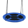 Blue 40-inch flying saucer tree swing made of durable 600D oxford fabric, perfect for outdoor play and relaxation.