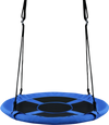 Blue 40-inch flying saucer tree swing with durable 600D oxford fabric, perfect for outdoor play and relaxation.