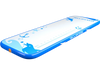 Inflatable gymnastic tumbling mat in blue, 10 feet long, ideal for workouts, easy to inflate with electric pump.