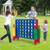 Jumbo 4-to-Score game set with colorful rings, perfect for outdoor fun and improving children's motor skills.