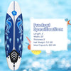 6-foot surfboard with a durable foam top, detachable fins, and a slick bottom, ideal for beginner adults and children.