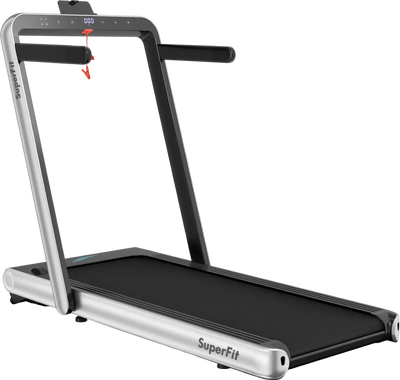 Costway Treadmill 2-in-1 Folding Walking Pad with Remote App Control 4.75 HP New