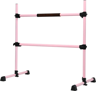Costway Portable Adjustable Height Ballet Barre 4' 98071365 New