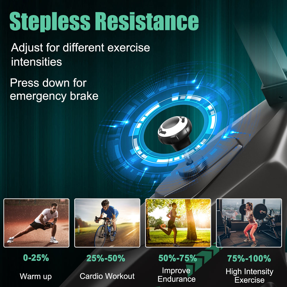 Costway Stationary Exercise Cycling Bike with 33lbs Flywheel New