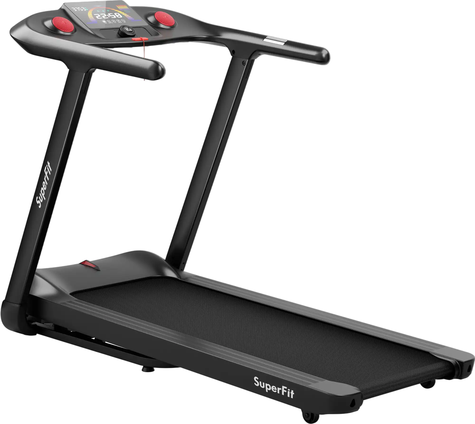 Costway Folding Treadmill Touch Screen 4.75HP Black 75418092 New