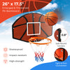 Large 26" x 17.5" shatterproof PE backboard basketball set with sturdy rim, ideal for indoor and outdoor games.