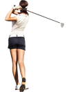 Women's golf club set with lightweight carbon shafts and stylish design, ideal for beginners on the course.