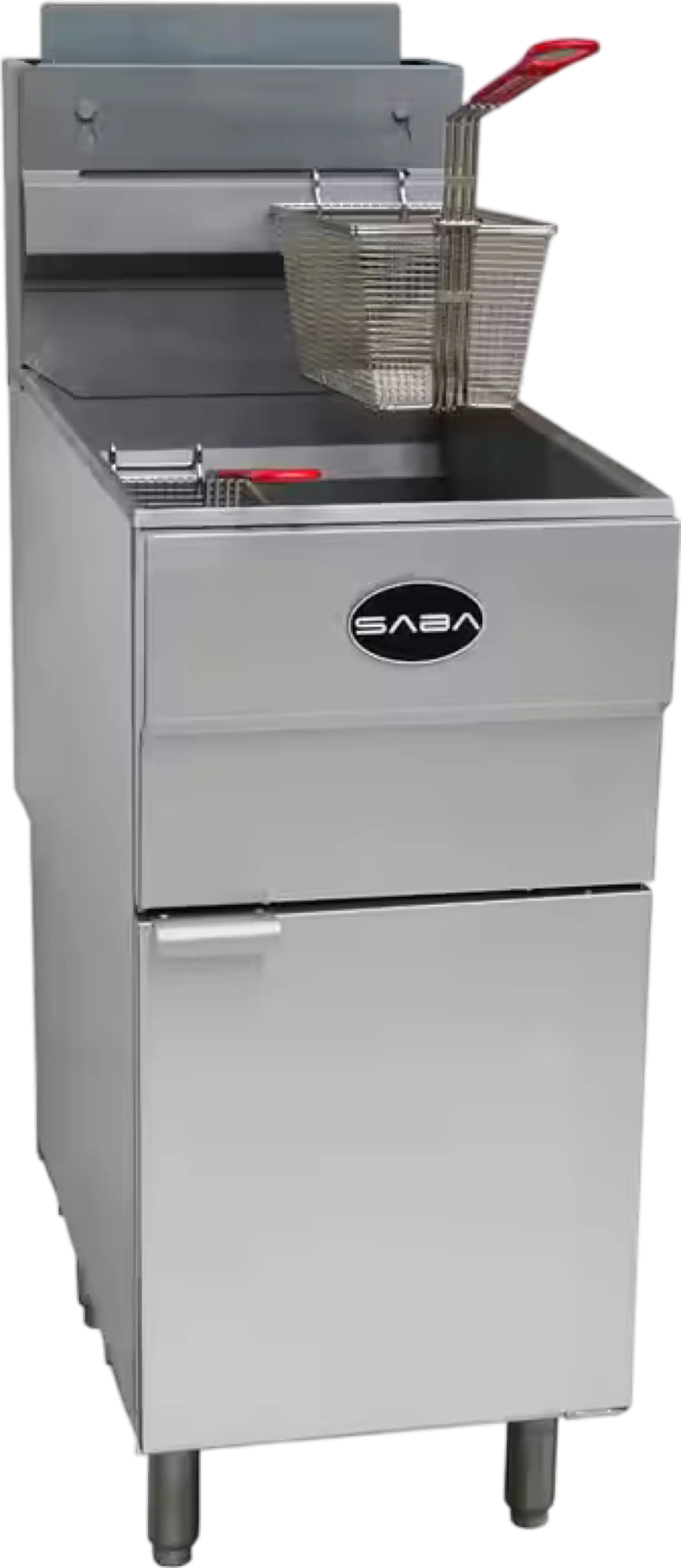 SABA GF45-N Commercial Deep Fryer Natural Gas 120,000 BTU 45 Lbs. Oil Capacity New