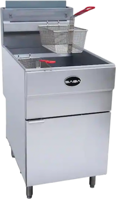 SABA GF85-N Commercial Deep Fryer Natural Gas 150,000 BTU 85 Lbs Capacity New