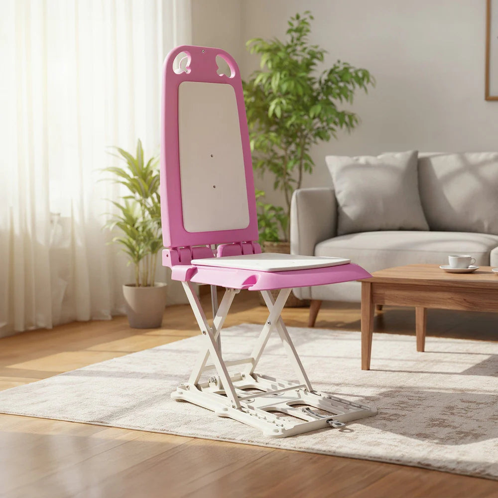 Super Handy GUT197 GoRise LT Floor and Bath Lift 330 Lbs Capacity Pink Edition New