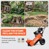 SuperHandy Superhandy 15HP Gas-Powered Stump Grinder with Electric Start, 420cc Engine, Sweep Function, Adjustable Angled & Foldable Handle, 8 Tungsten Carbide Teeth