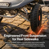 SuperHandy SuperHandy Passport Flex 4 Wheel Power Mobility Scooter – Quick-Disassembly Aluminum Frame, Foldable & Compact, 48V Li-Ion Battery