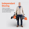 SuperHandy SuperHandy Passport Flex 4 Wheel Power Mobility Scooter – Quick-Disassembly Aluminum Frame, Foldable & Compact, 48V Li-Ion Battery