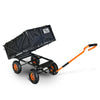 Super Handy GUO109 Towable Garden Cart 660 Lbs Load Capacity 4.6 Cu Ft Compatible with GUO098 New