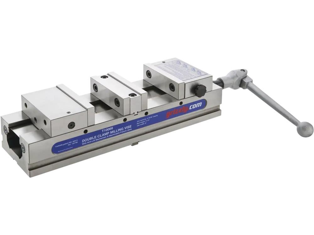 Grizzly T10066 - 6" High Precision Double Clamp Milling Vise