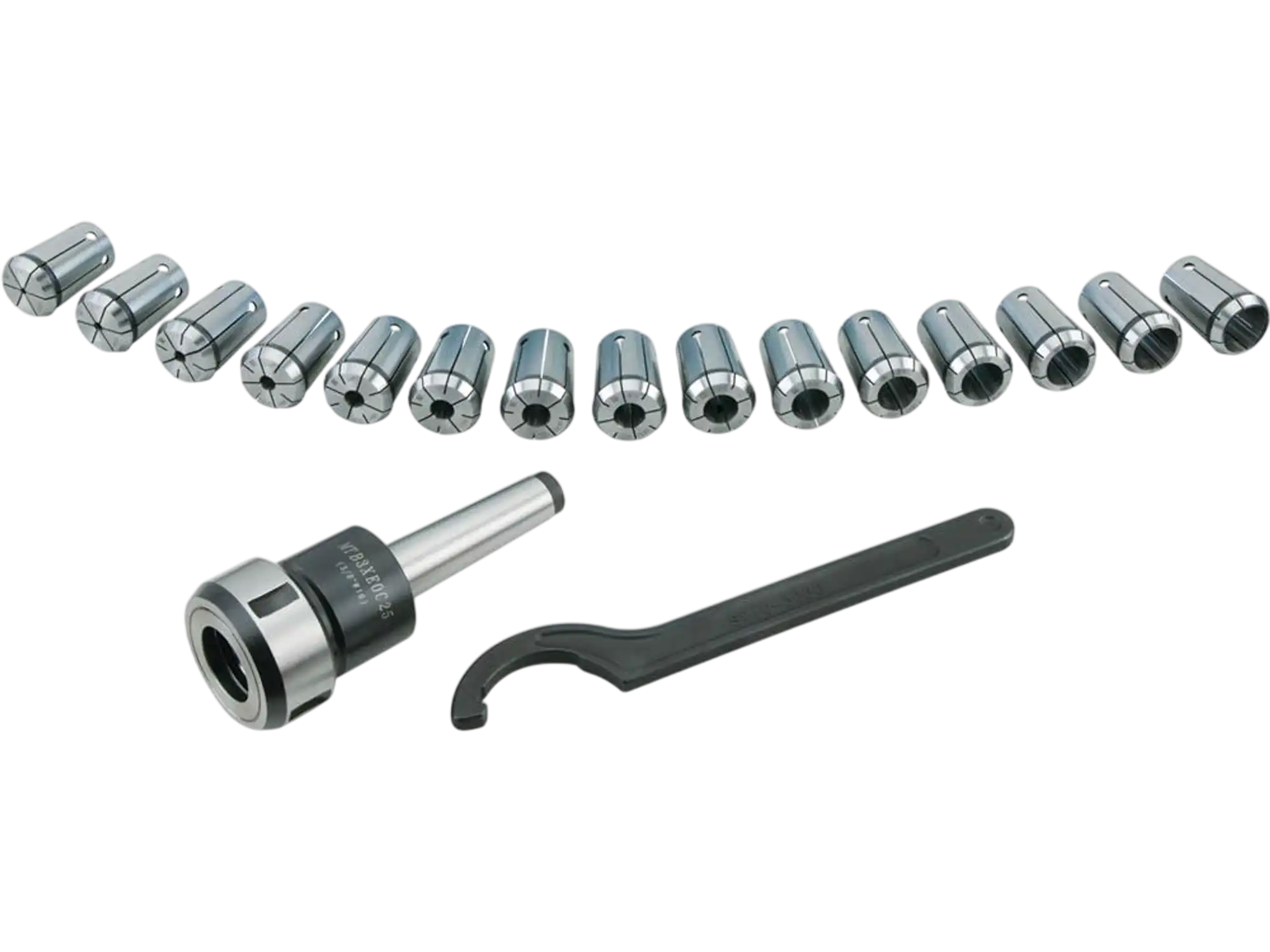 Grizzly T10070 Lathe Tooling Collets 16-Pc. MT3 Quick Change Collet Set New