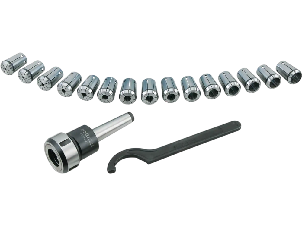 Grizzly T10070 - 16-Pc. MT3 Quick Change Collet Set