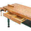Grizzly T10157 - Heavy-Duty Oak Workbench with Steel Legs