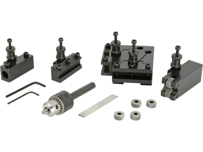 Grizzly T10167 Metal Quick Change Tool Post Set Mini Lathe Tooling New