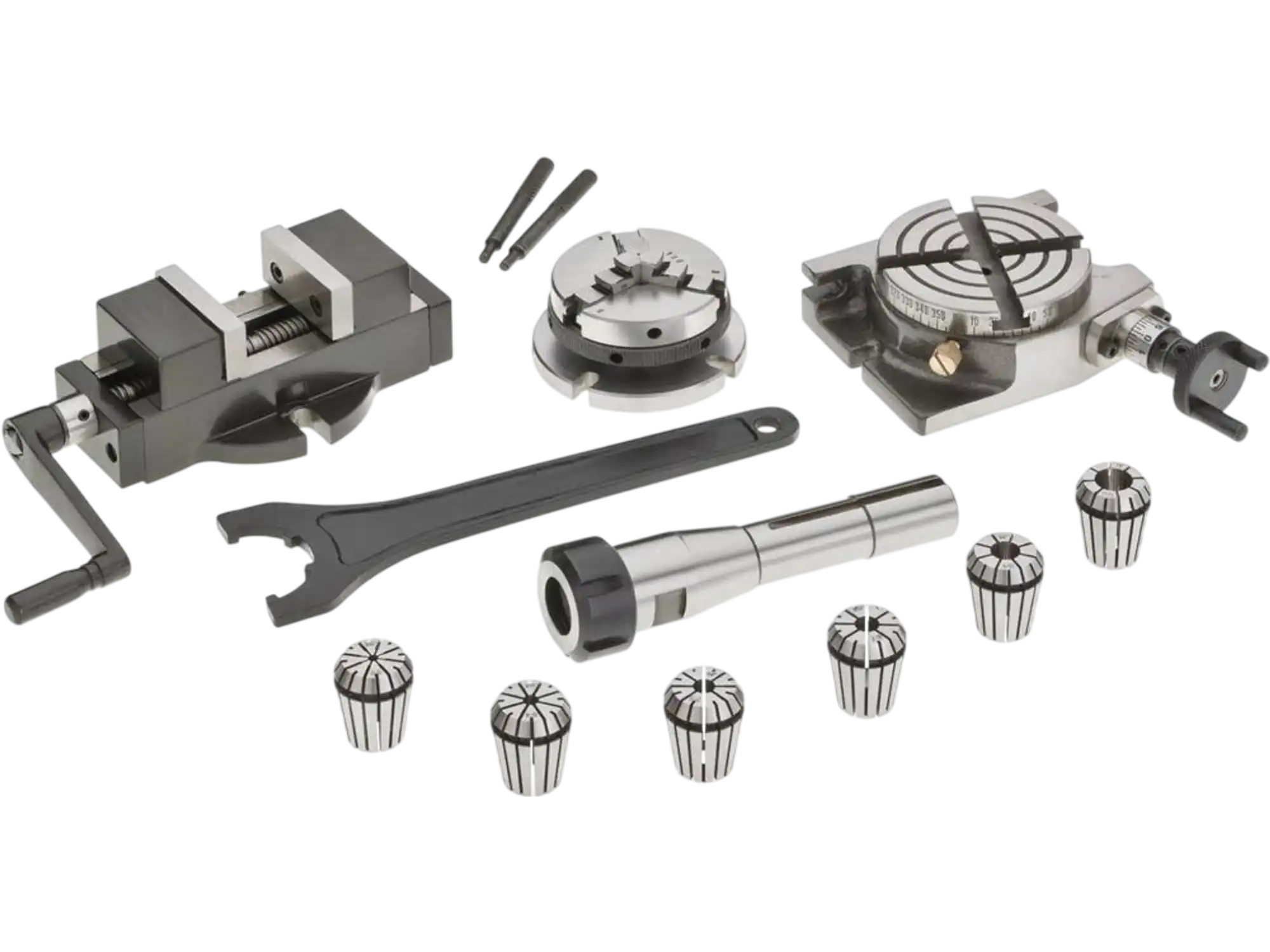 Grizzly T10442 Milling Accessories Milling Tool Kit 10 Pc New