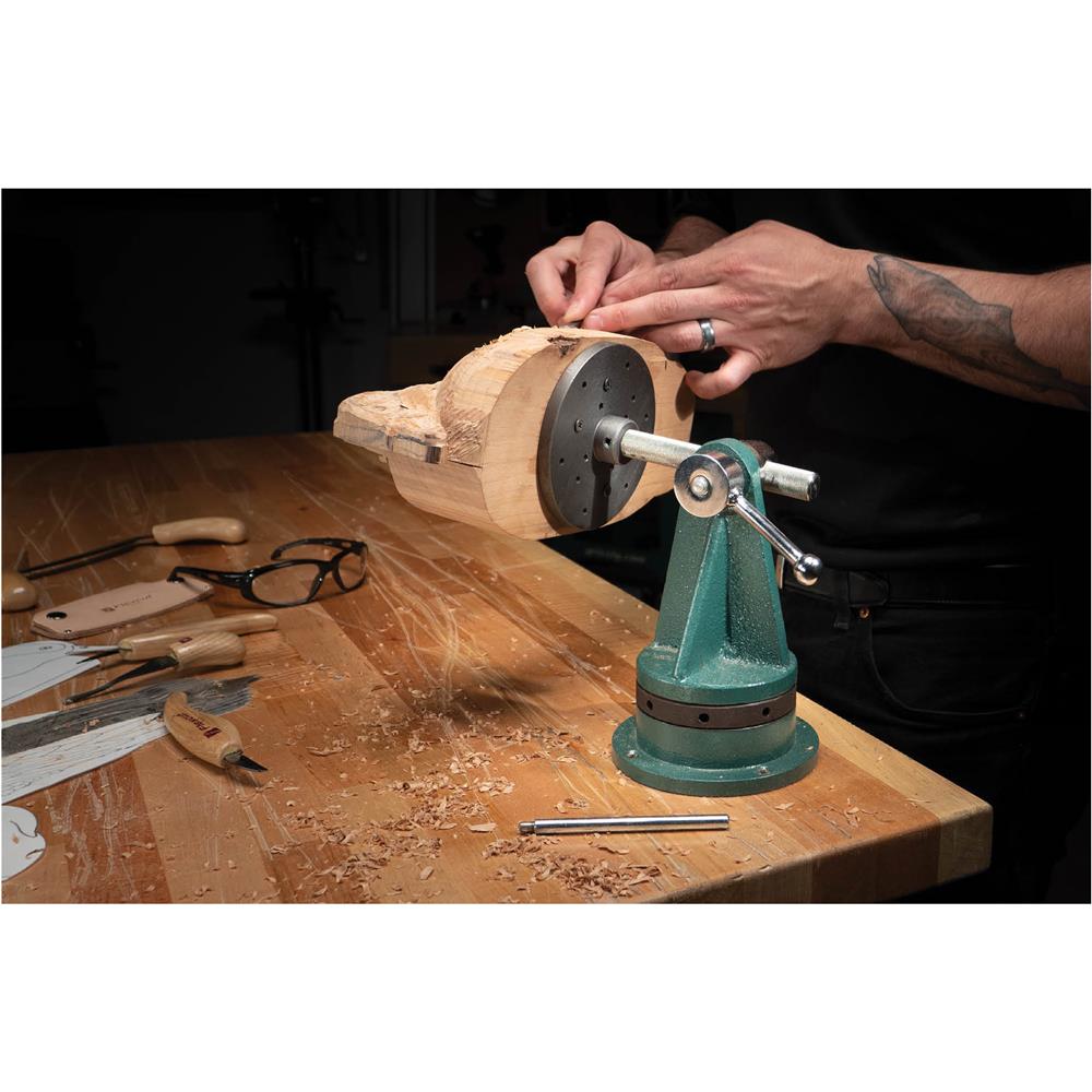 Grizzly T10812 - Carving Vise with 5" Faceplate