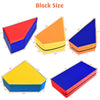 Colorful foam climbing and crawling blocks set, featuring various shapes for kids' play and creativity, lightweight and.