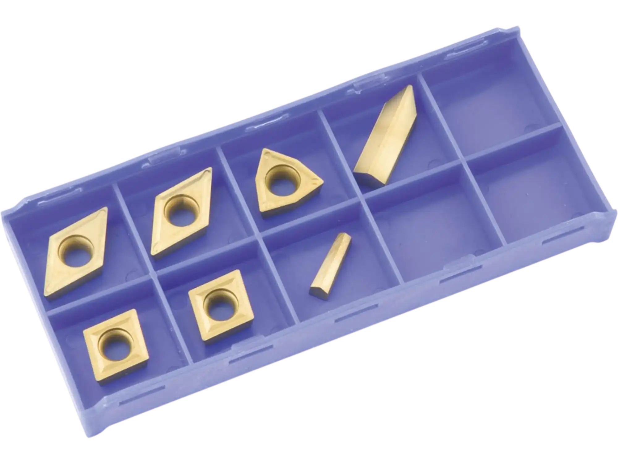 Grizzly T23908 Lathe Tooling Inserts P10 TiN Insert Set 7 Pc for T10295 Machined Steel New