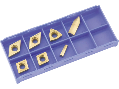 Grizzly T23908 Lathe Tooling Inserts P10 TiN Insert Set 7 Pc for T10295 Machined Steel New