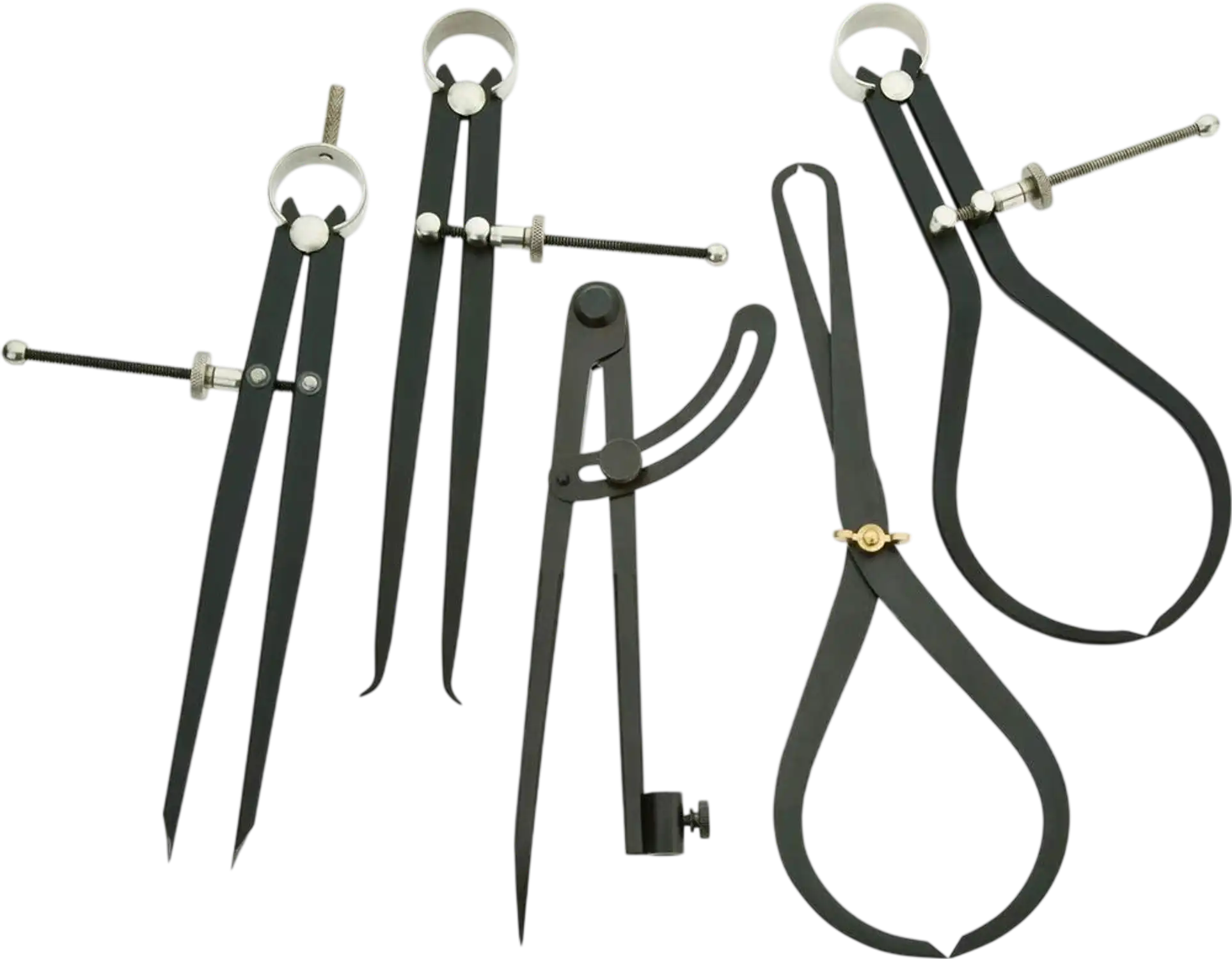 Grizzly T25802 Calipers 5-Pc Woodworking Caliper Set New