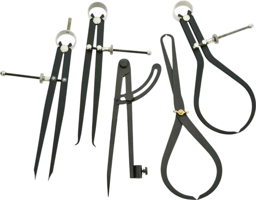 Grizzly T25802 - 5-Pc. Woodworking Caliper Set