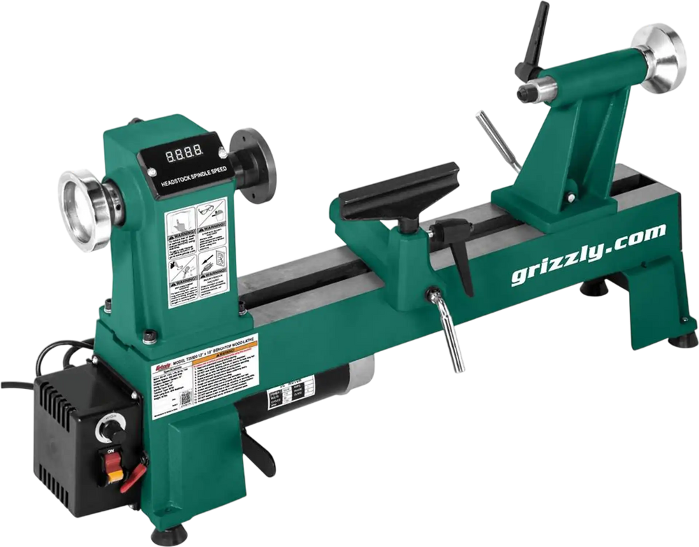 Grizzly T25920 - 12" x 18" Variable-Speed Benchtop Wood Lathe