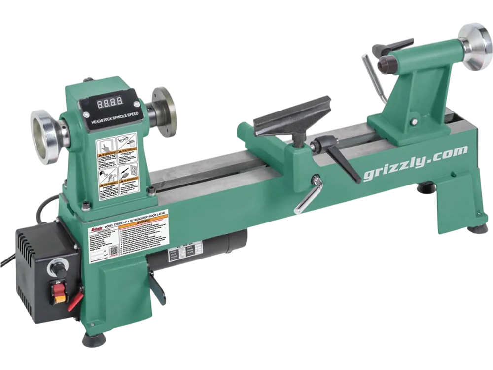 Grizzly T25926 - 10" x 18" Variable-Speed Benchtop Wood Lathe