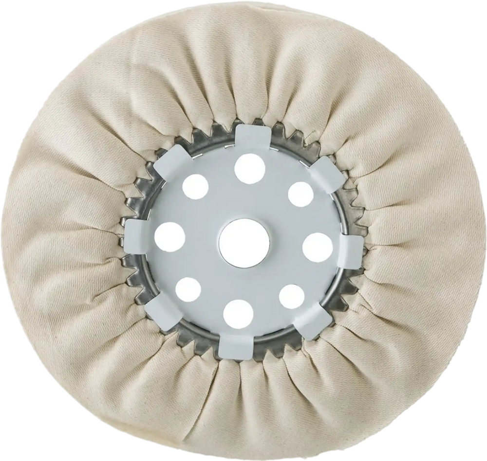 Grizzly T26486 - 12" x 16 Ply x 1-1/4" Canton Flannel Buff Wheel, 3000 RPM