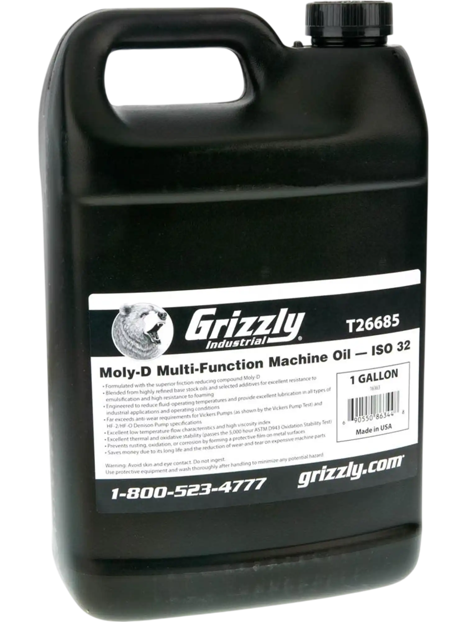 Grizzly T26685 Lubricants Moly-D Multi-Function Machine Oil ISO 32 1 Gallon New