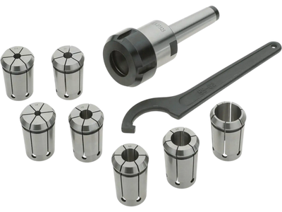 Grizzly T26689 Lathe Tooling Collets MT3 Quick Change Collet 8 pc Set New