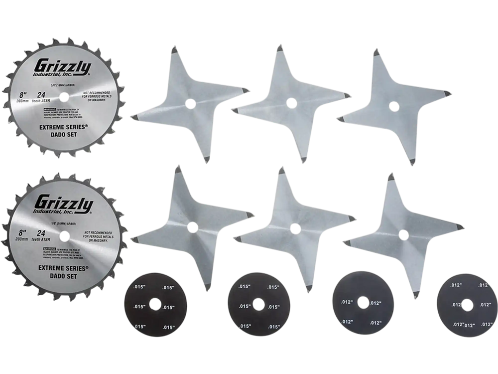Grizzly T26696 - Grizzly Extreme Series 8" Dado Set