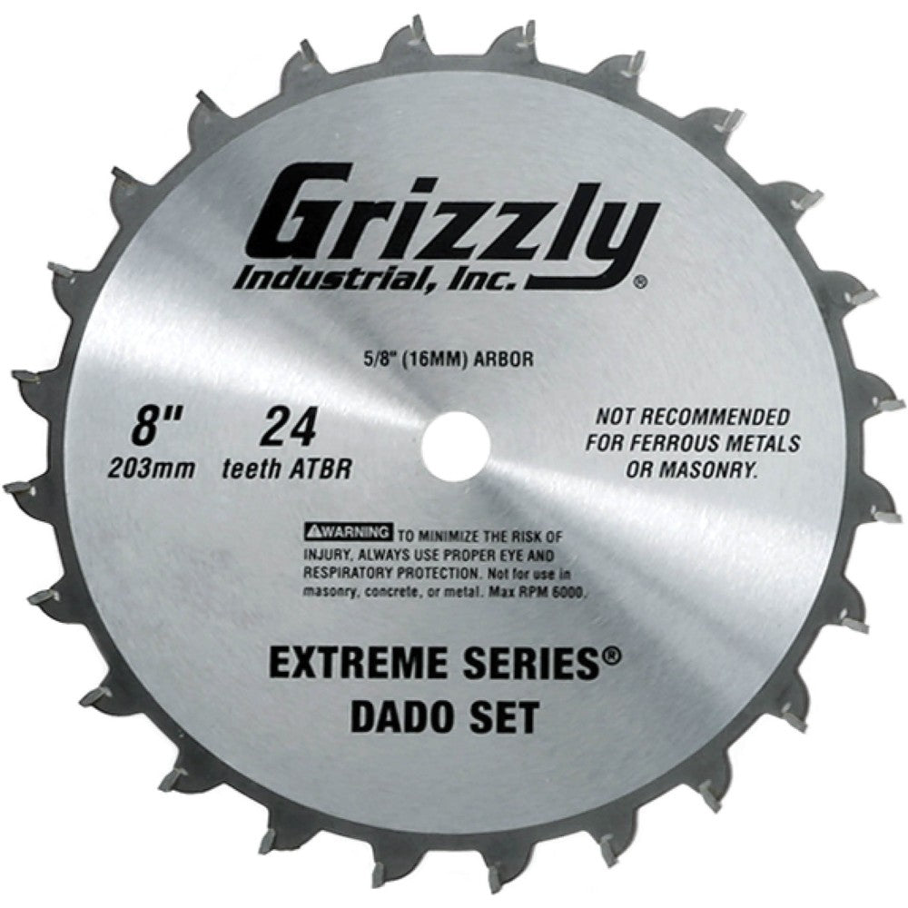 Grizzly T26696 - Grizzly Extreme Series 8" Dado Set