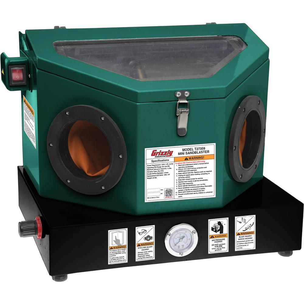 Grizzly T27359 - Mini Sandblasting Cabinet