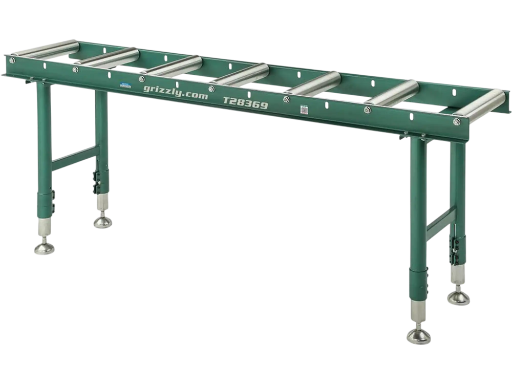 Grizzly T28369 - 14" x 78" Heavy-Duty Roller Table